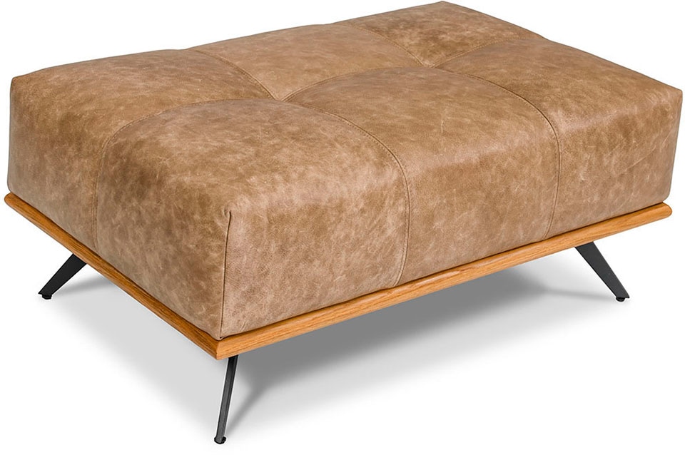 Alte Gerberei Hocker, Extravagante Füsse aus lackiertem Metall Alte Gerberei Hocker, Extravagante Füsse aus lackiertem Metall von Alte Gerberei