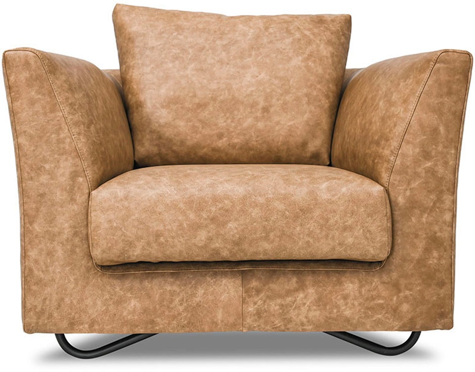 Alte Gerberei Sessel »Designsessel, Loungesessel im aufwendigen Design«, mit extravaganten Füsse aus lackiertem Metall Alte Gerberei Sessel »Designsessel, Loungesessel im aufwendigen Design«, mit extravaganten Füsse aus lackiertem Metall von Alte Gerberei
