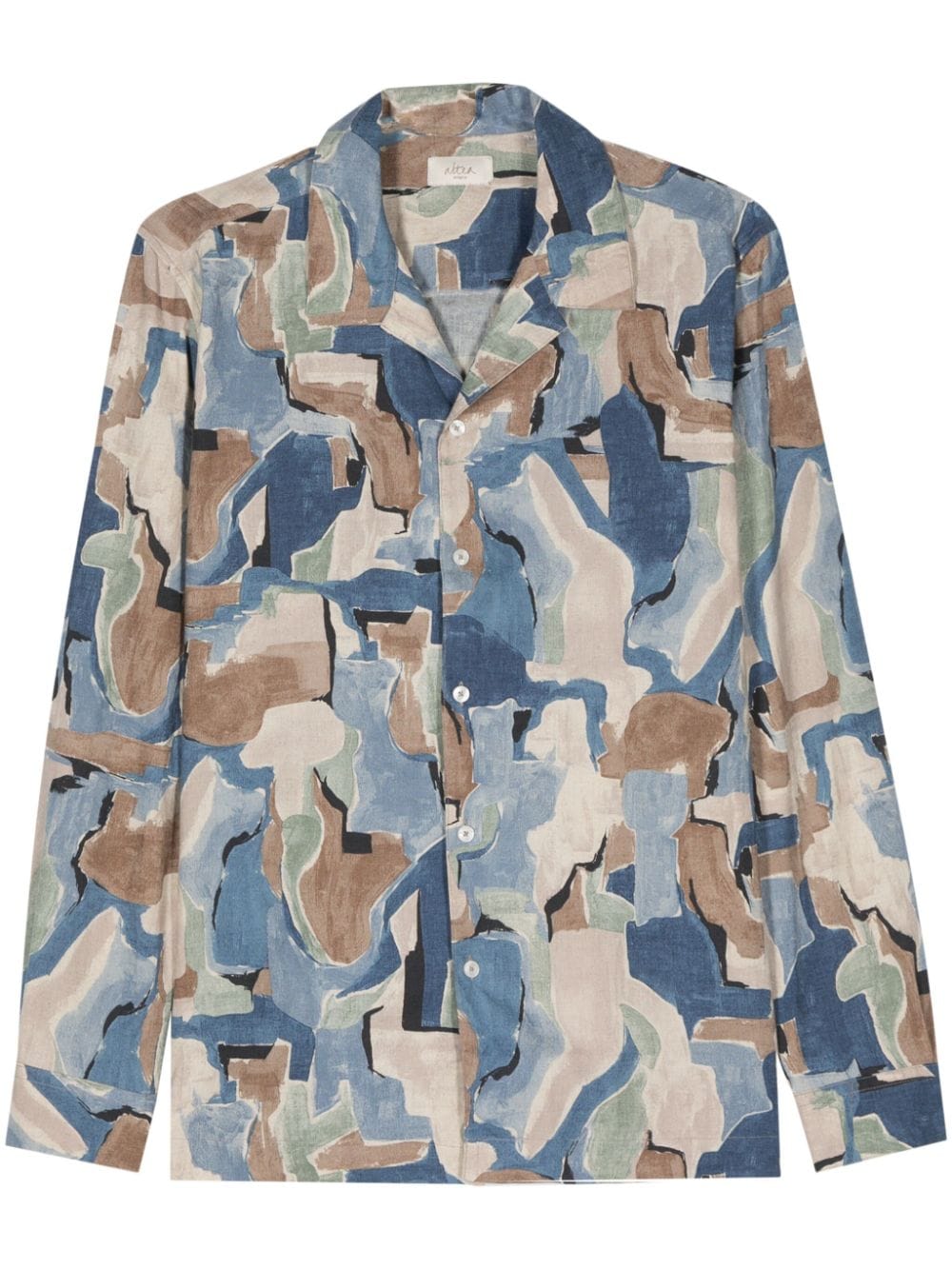 Altea Luke camouflage-print shirt - Blue von Altea