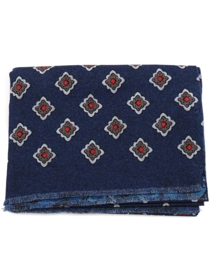 Altea floral-print scarf - Blue von Altea