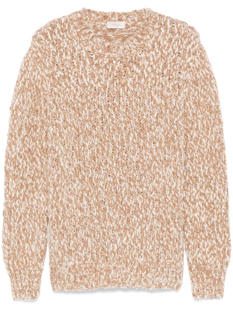 Altea mélange-effect sweater - Brown von Altea