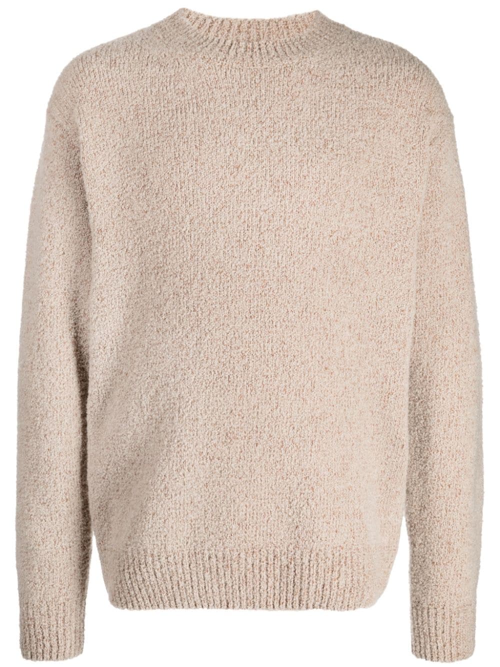 Altea mélange-effect textured jumper - Brown von Altea