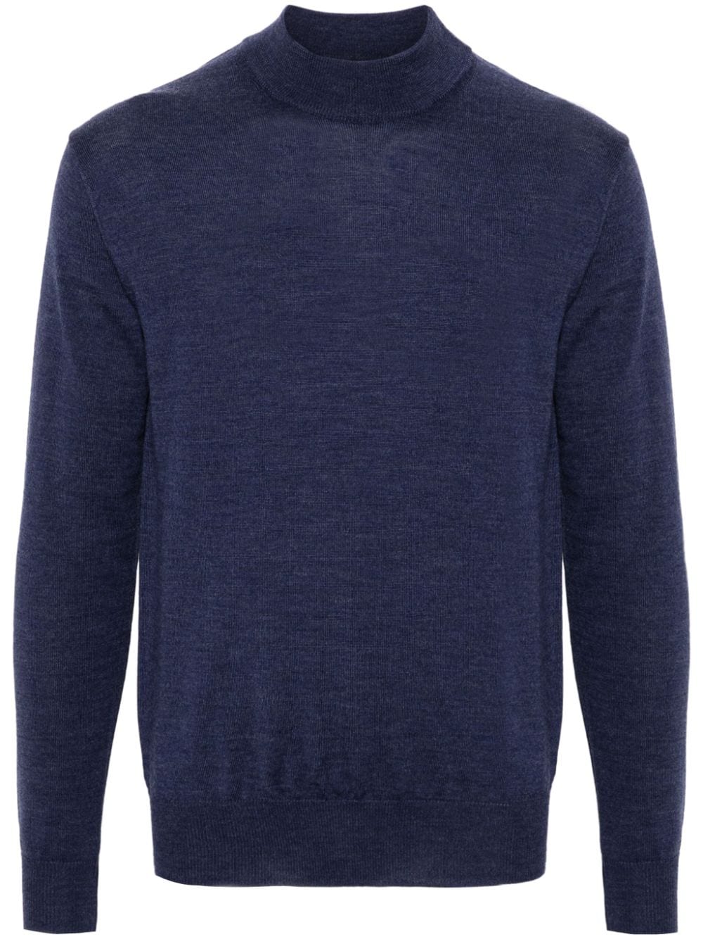 Altea mock-neck wool sweater - Blue von Altea