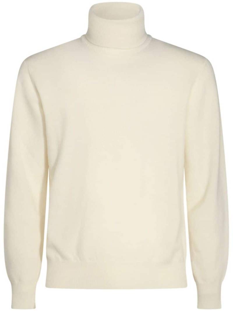 Altea roll-neck knitted jumper - White von Altea