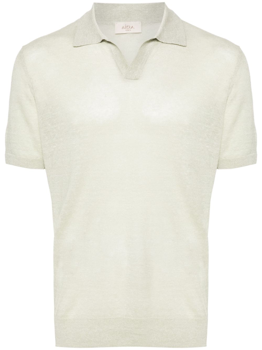 Altea split-neck polo shirt - Green von Altea