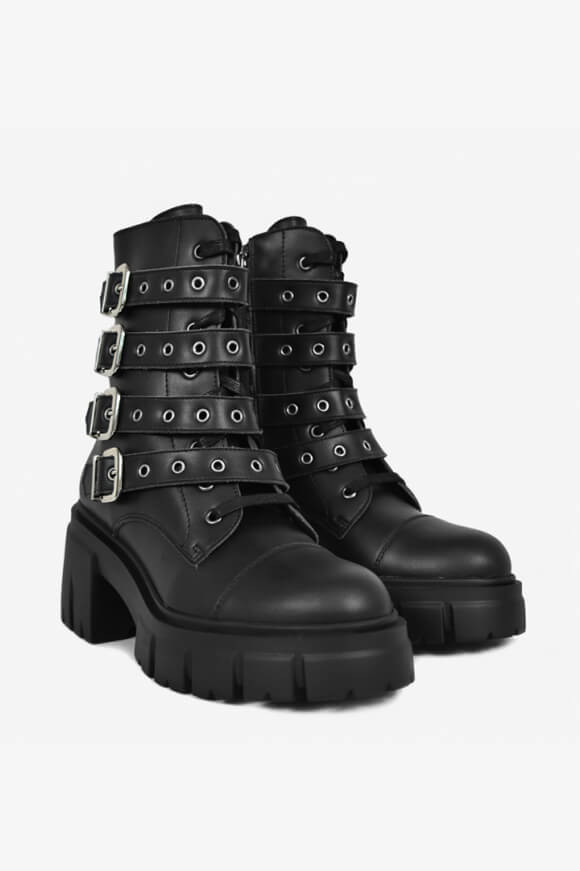 Altercore Vegan Murani Plateaustiefelette | Schwarz | Damen  | EU36 von Altercore