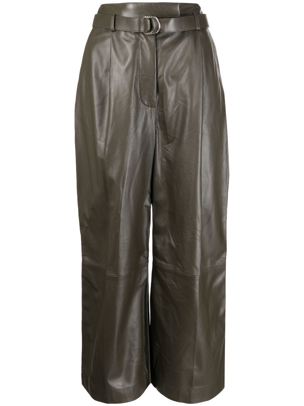 Altuzarra Albany cropped leather trousers - Grey von Altuzarra