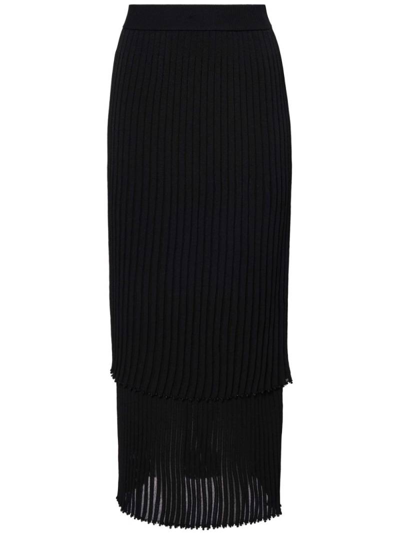 Altuzarra Ariana pleated skirt - Black von Altuzarra