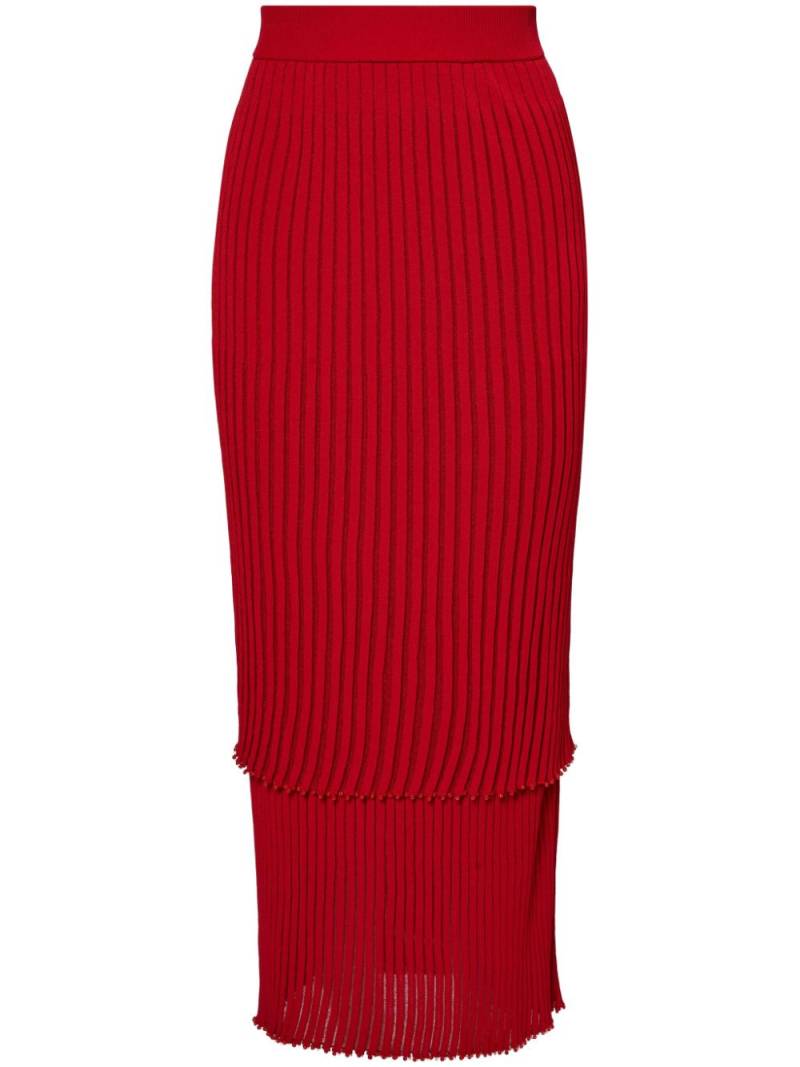 Altuzarra Ariana pleated skirt - Red von Altuzarra