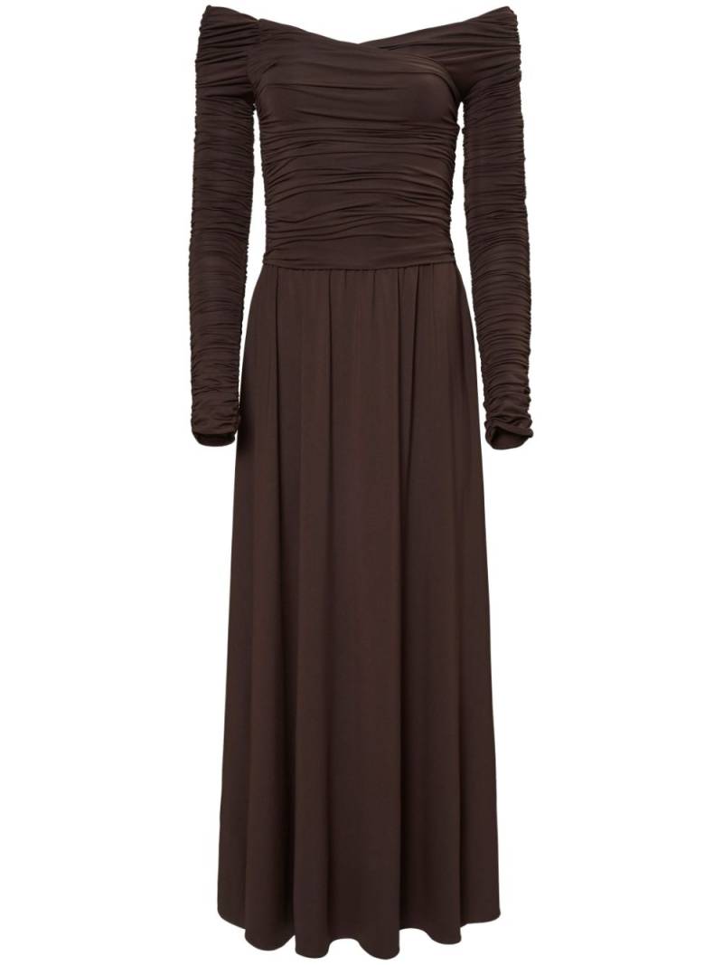 Altuzarra Charlotte off-shoulder dress - Brown von Altuzarra