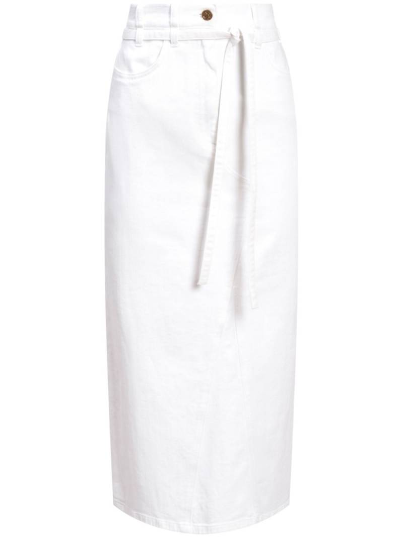 Altuzarra Dean cotton straight skirt - White von Altuzarra