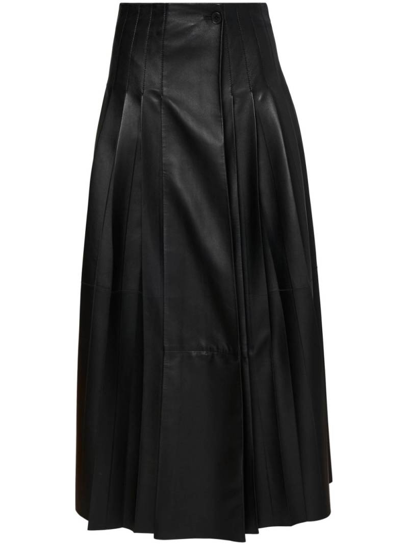 Altuzarra Frankie leather midi skirt - Black von Altuzarra