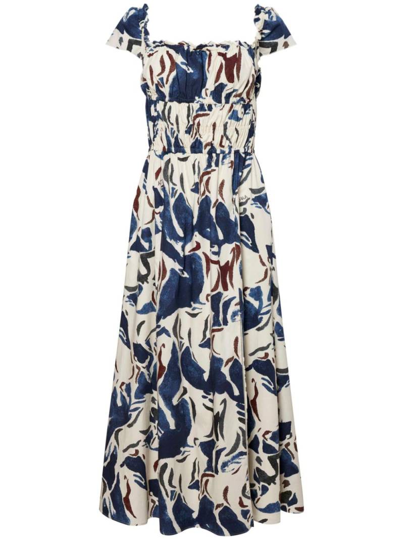 Altuzarra Lily patterned dress - Blue von Altuzarra