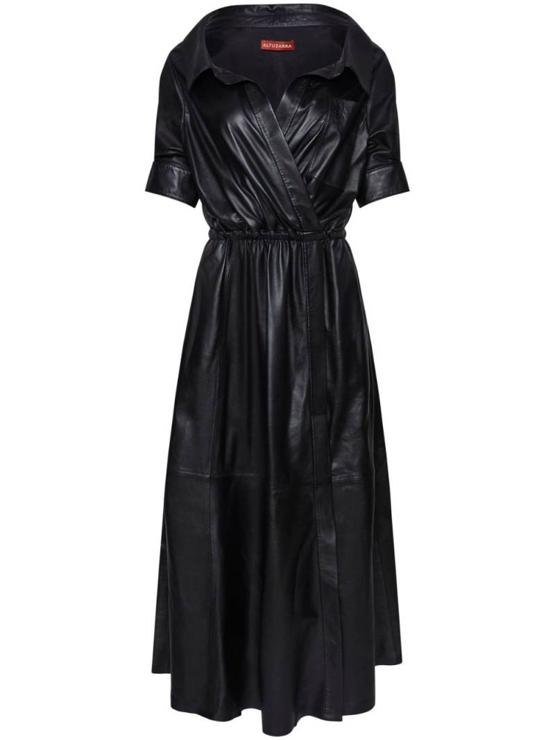 Altuzarra Lydia leather midi dress - Black von Altuzarra