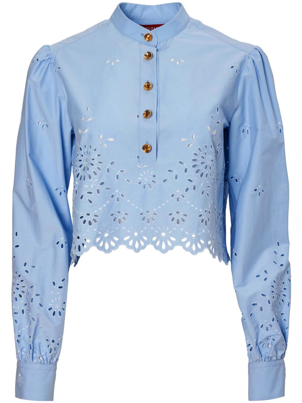 Altuzarra Margot broderie anglaise top - Blue von Altuzarra