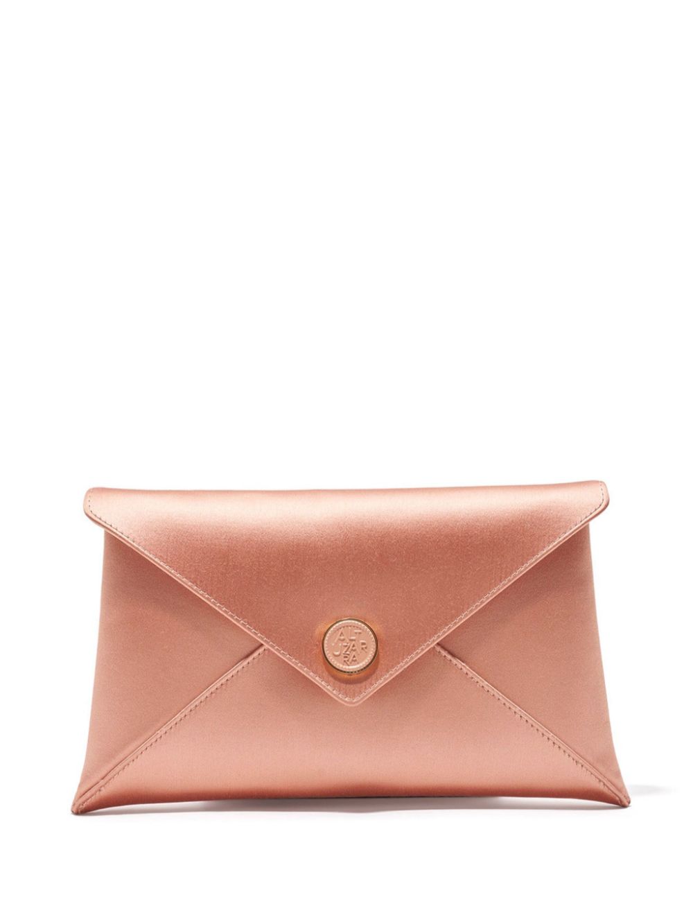 Altuzarra Medallion envelope satin clutch bag - Pink von Altuzarra