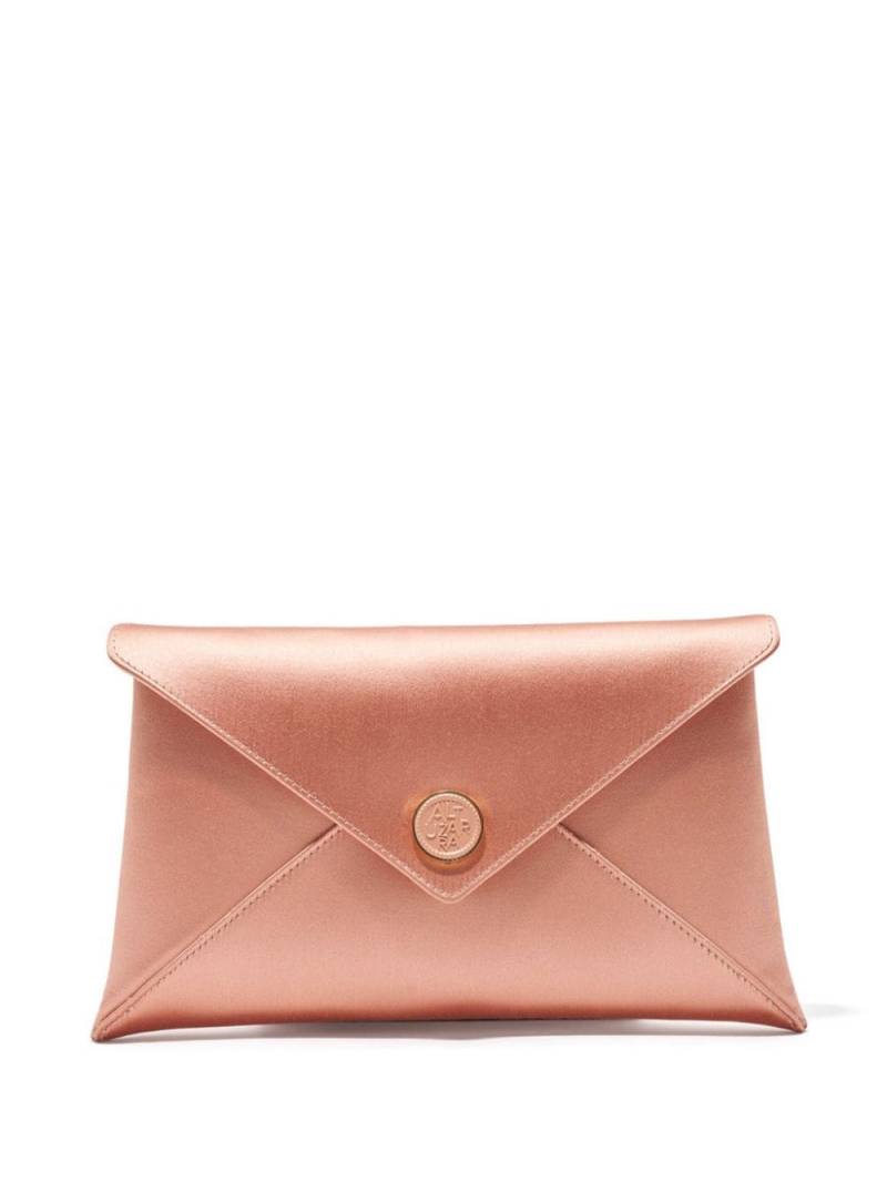 Altuzarra Medallion envelope satin clutch bag - Pink von Altuzarra