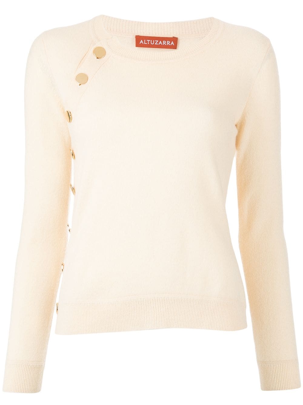 Altuzarra Minamoto button-embellished cashmere jumper - Neutrals von Altuzarra