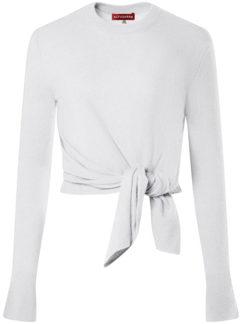 Altuzarra Nalini knot-detail cashmere jumper - White von Altuzarra