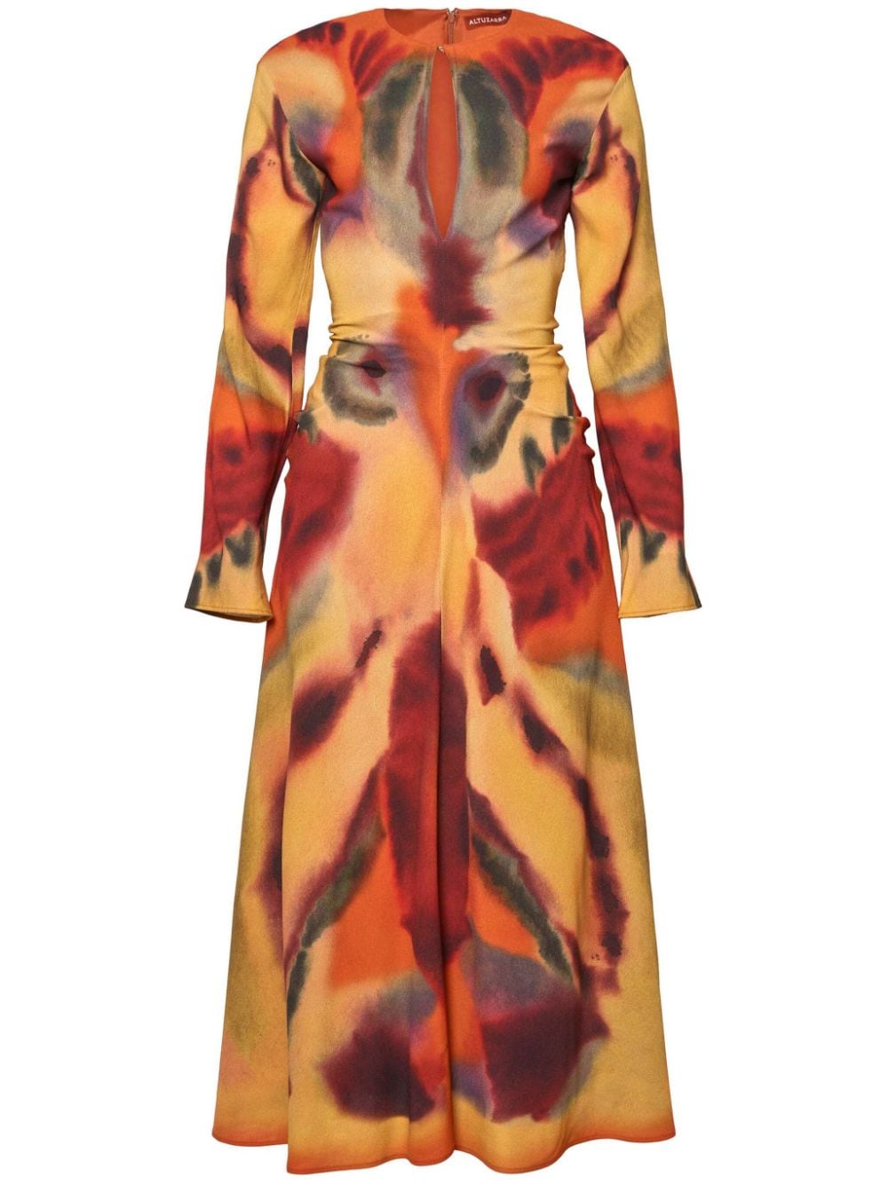 Altuzarra Nikouria graphic-print dress - Yellow von Altuzarra