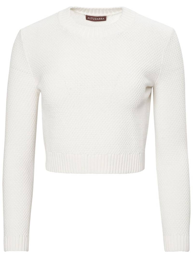 Altuzarra Pogo long-sleeved sweater - White von Altuzarra