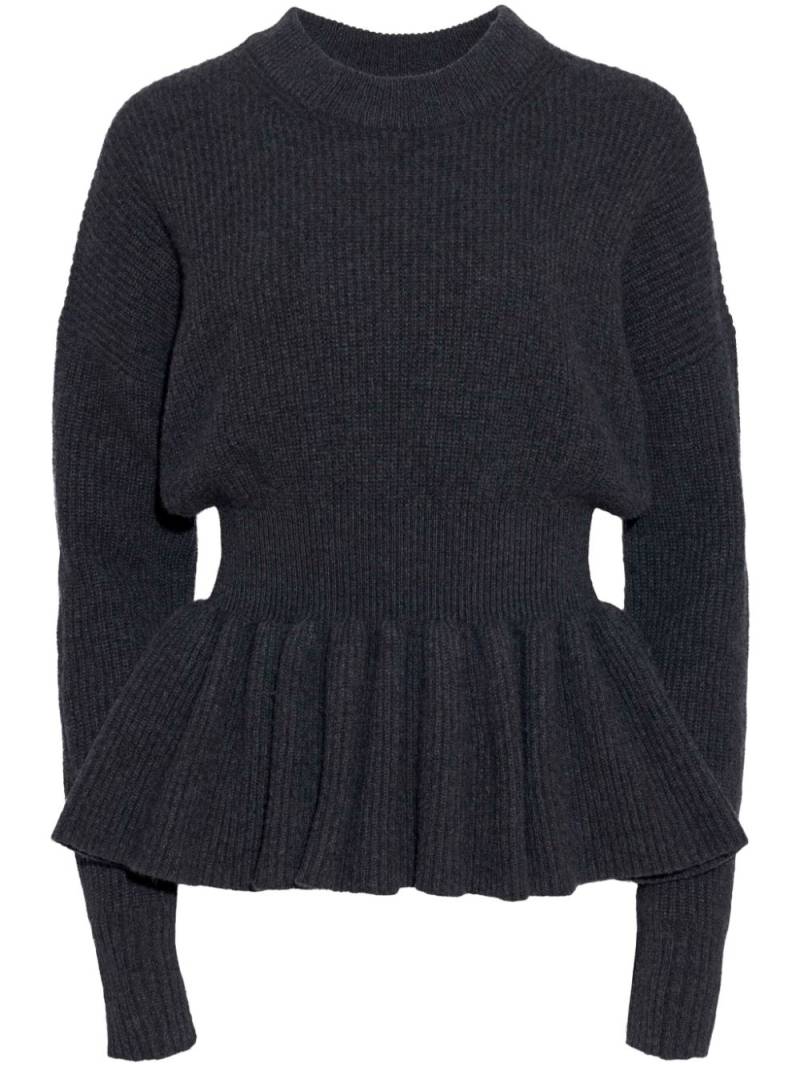 Altuzarra Vido peplum-hem jumper - Grey von Altuzarra