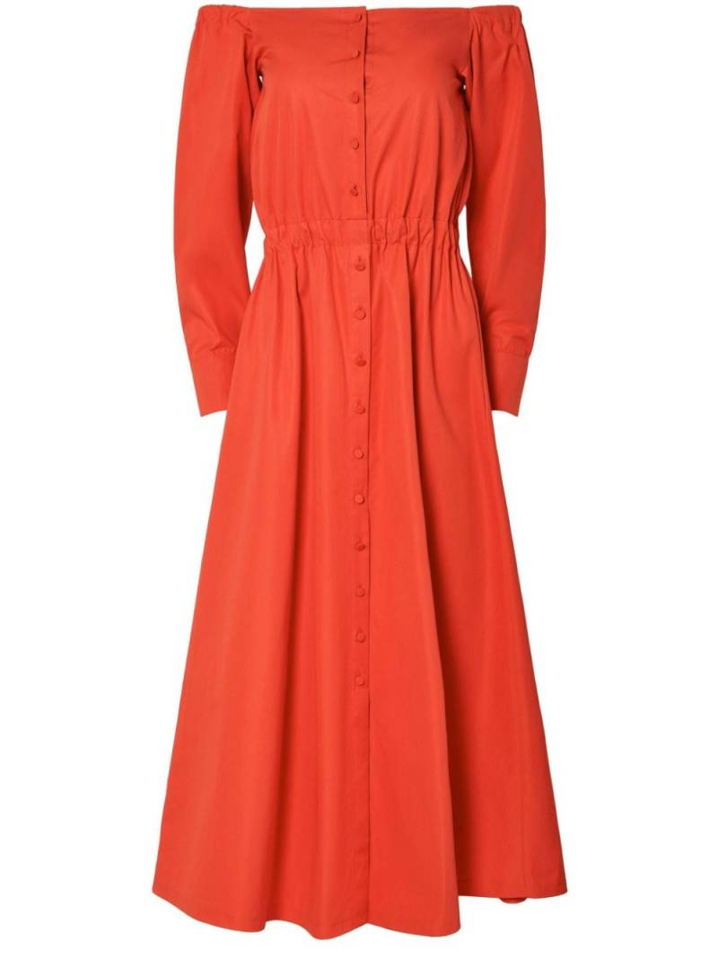 Altuzarra Zora off-shoulder midi dress - Orange von Altuzarra