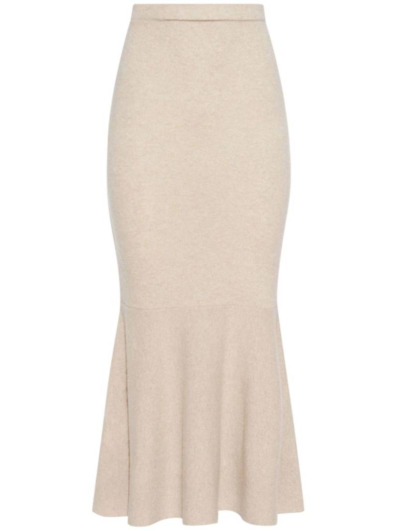 Altuzarra fishtail-hem midi skirt - Neutrals von Altuzarra