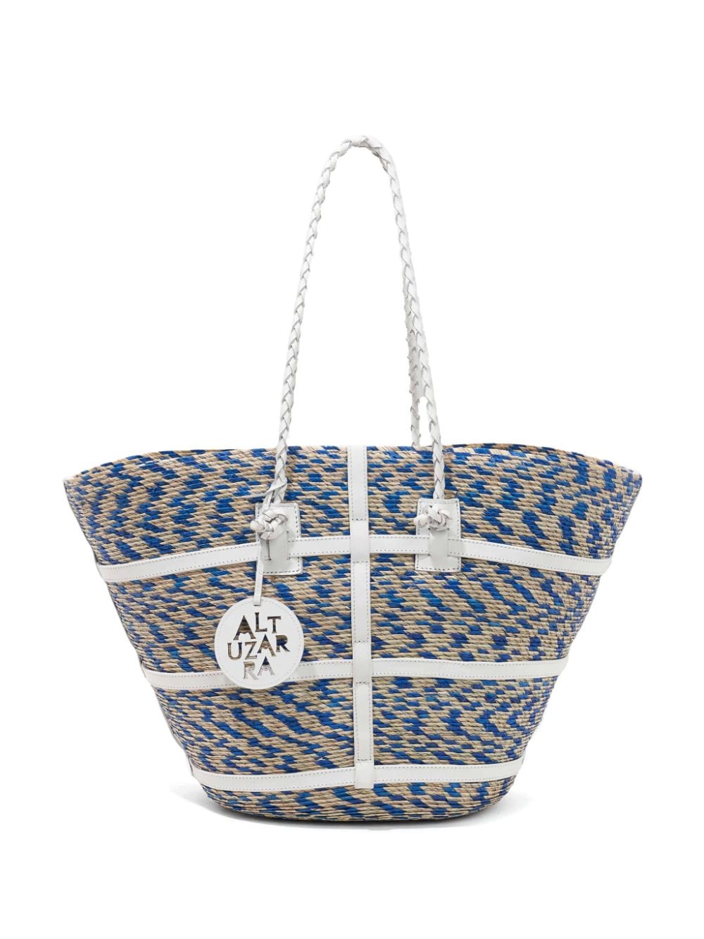 Altuzarra large Watermill woven beach bag - Blue von Altuzarra