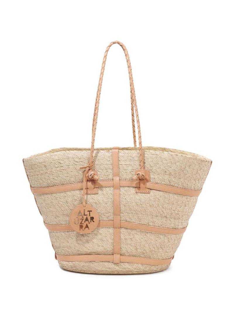 Altuzarra large Watermill woven beach bag - Neutrals von Altuzarra