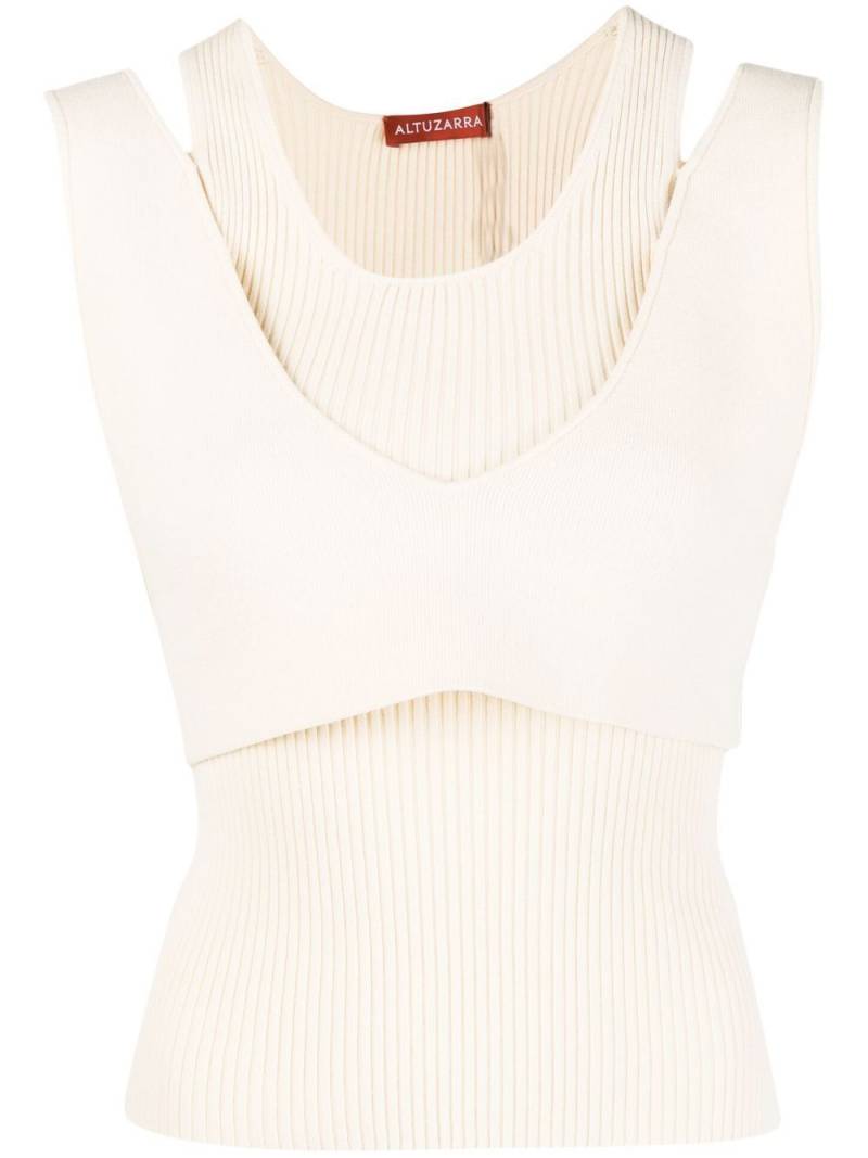 Altuzarra layered knitted top - Yellow von Altuzarra