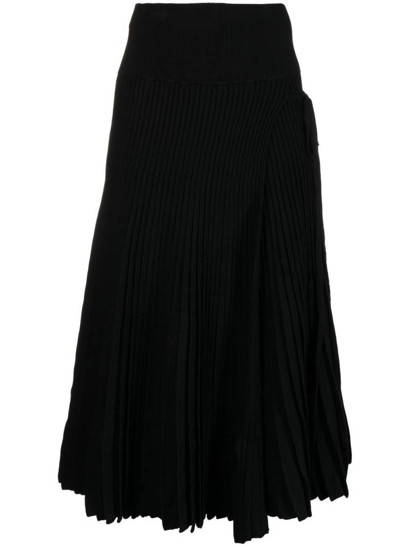 Altuzarra pleated A-line skirt - Black von Altuzarra