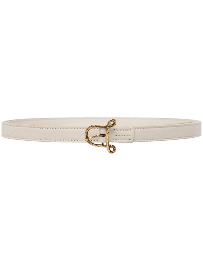 Altuzarra small A leather belt - White von Altuzarra