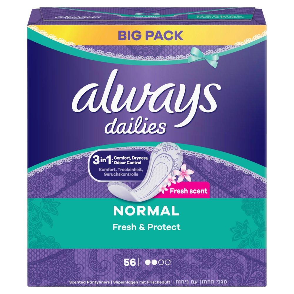 Slipeinlage Fresh & Protect Normal Big Pack Damen  56STK von always