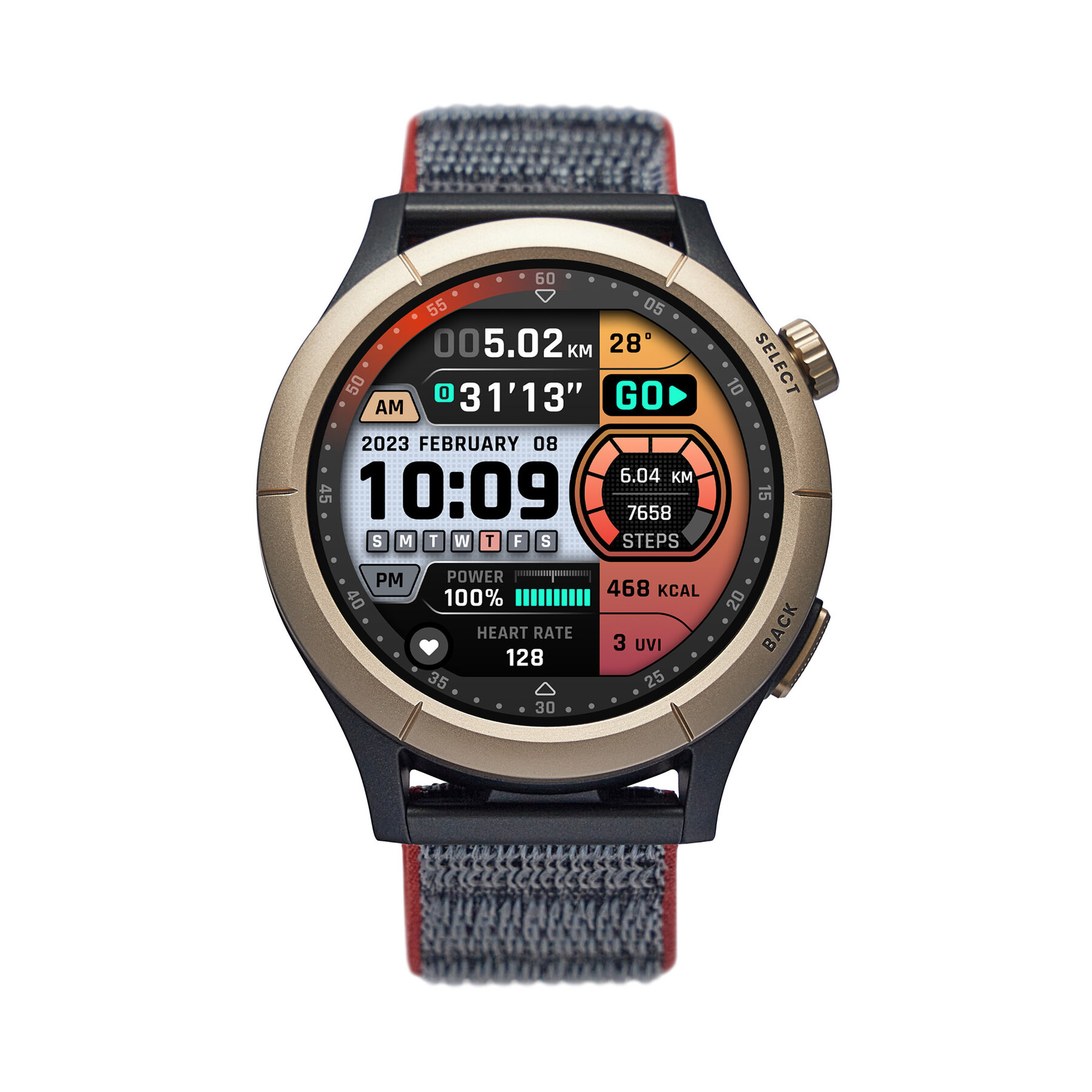 Smartwatch Amazfit Cheetah Pro Run Track W2292TY1N Schwarz von Amazfit