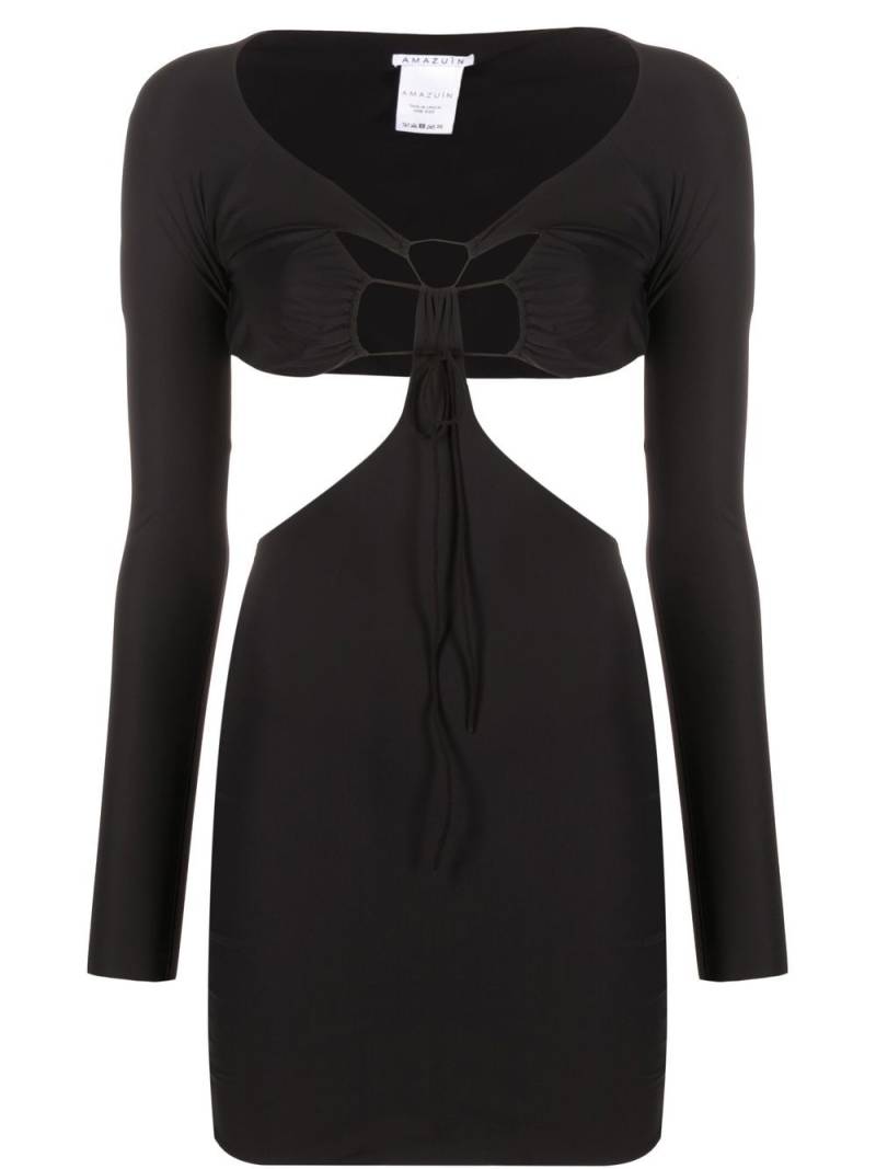 Amazuìn Estelle cut-out minidress - Black von Amazuìn