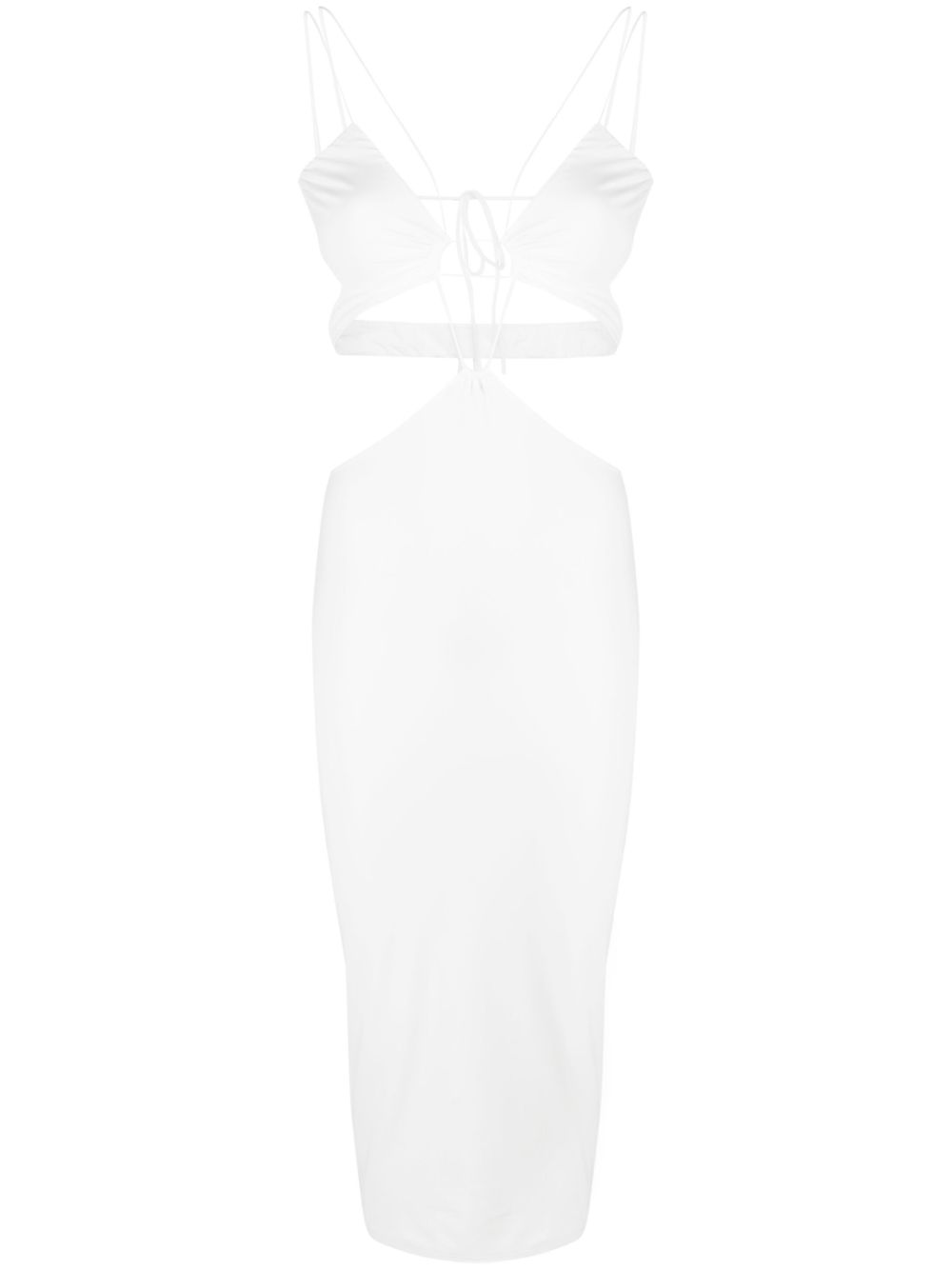 Amazuìn Klea cut-out midi dress - White von Amazuìn