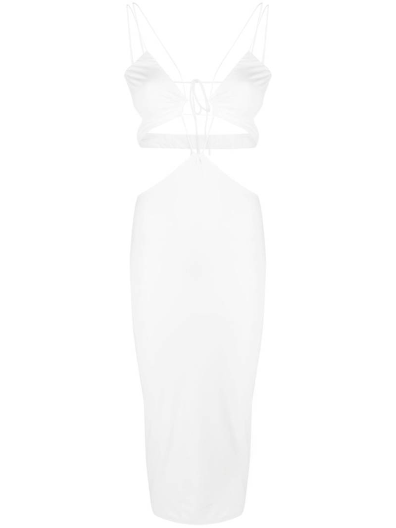 Amazuìn Klea cut-out midi dress - White von Amazuìn