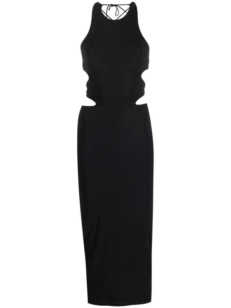 Amazuìn open-back midi dress - Black von Amazuìn