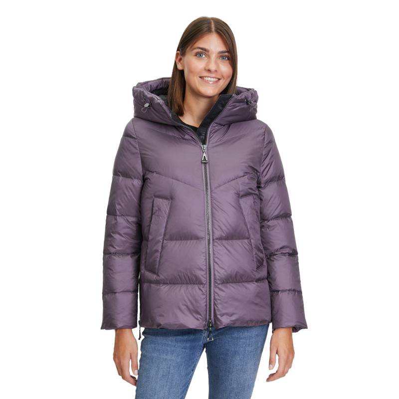 Amber & June - Daunenjacke mit Kapuze, für Damen, Viola, Größe 34 von Amber & June