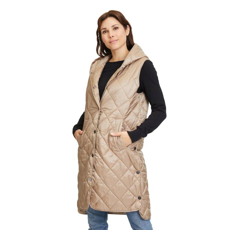 Amber & June - Gilet, für Damen, Beige, Größe 40 von Amber & June