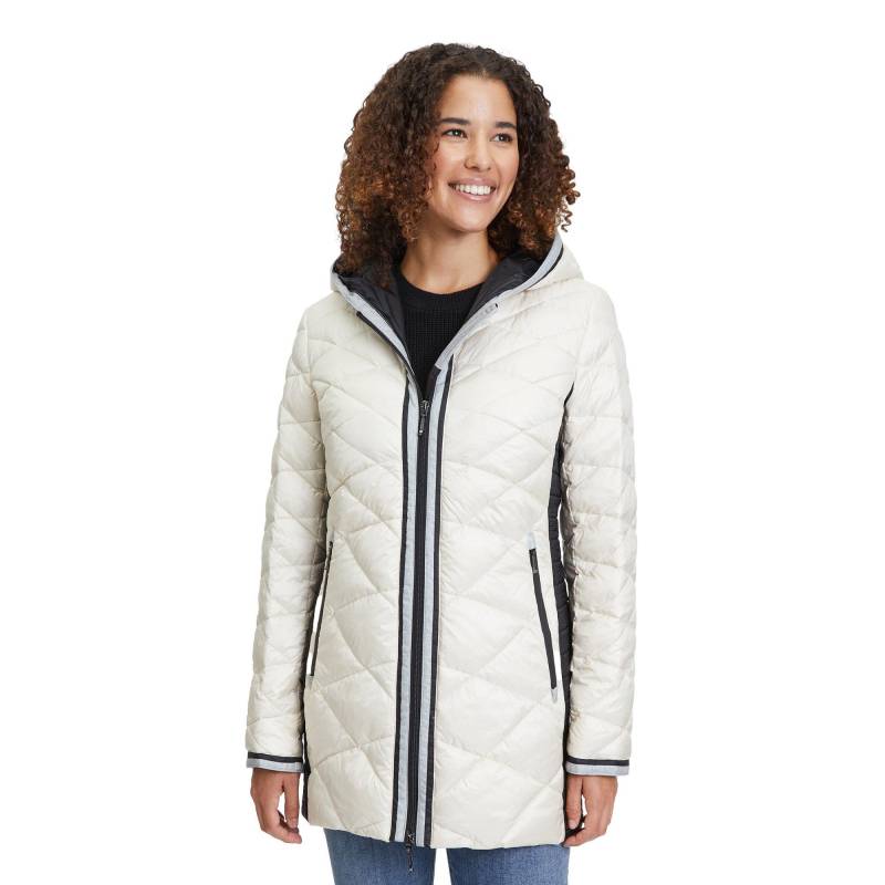 Steppjacke Mit Kapuze Damen Beige 36 von Amber & June