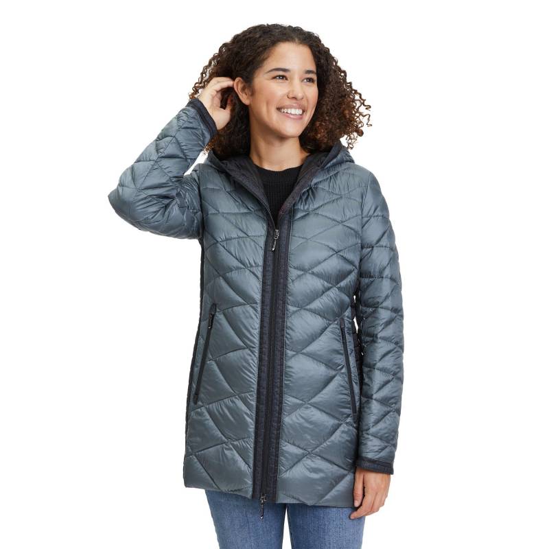 Steppjacke Mit Kapuze Damen Grün 36 von Amber & June