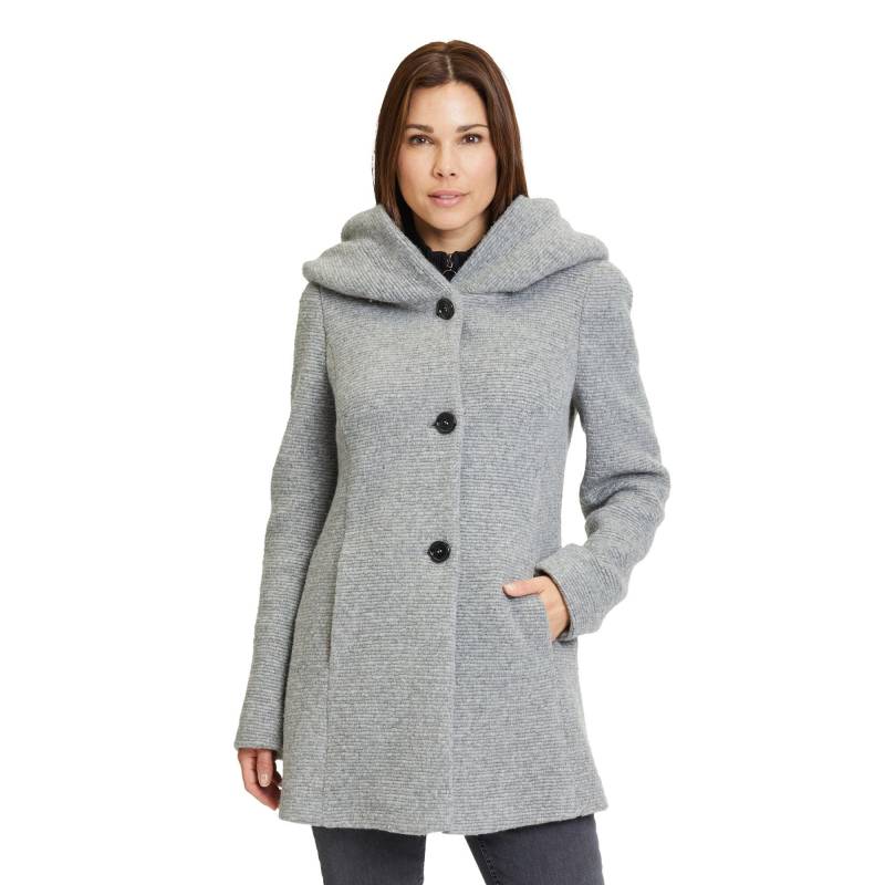 Wolljacke Mit Kapuze Damen Grau 44 von Amber & June