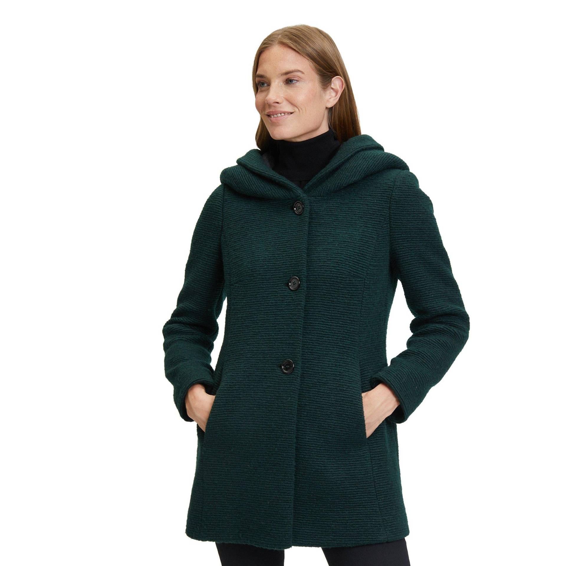 Wolljacke Mit Kapuze Damen Grün 34 von Amber & June