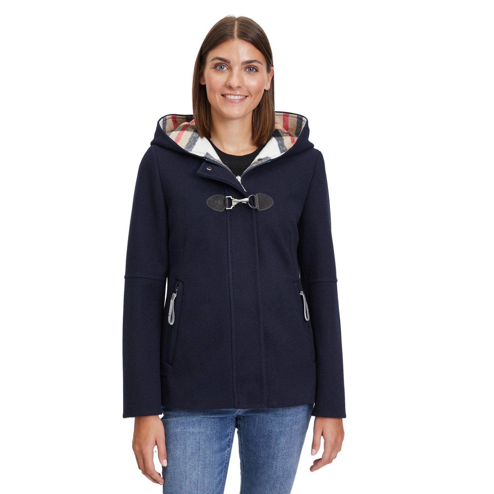 Wolljacke Mit Kapuze Damen Marine 42 von Amber & June