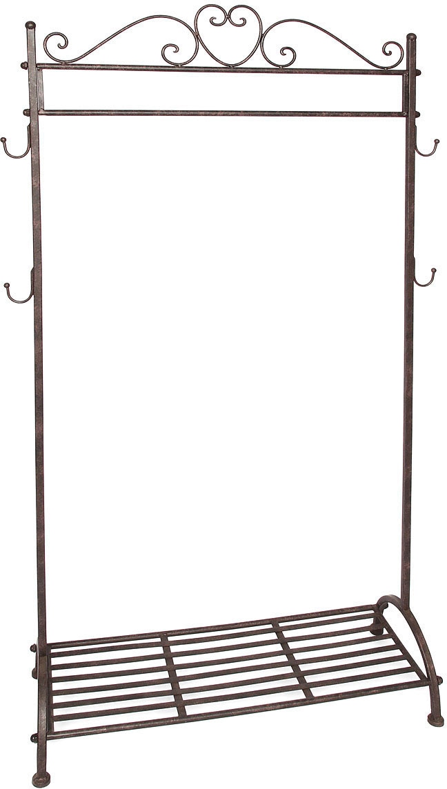 Ambiente Haus Garderobe »Garderobe Stange in Antikbraun - 162 cm«, (1 St.) von Ambiente Haus