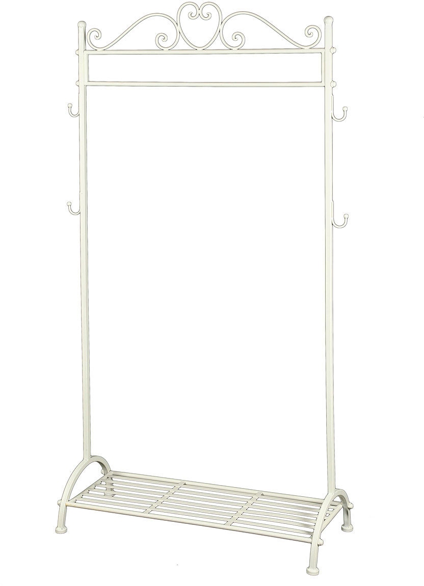 Ambiente Haus Garderobe »Garderobe Stange in Weiss - 162 cm«, (1 St.) von Ambiente Haus