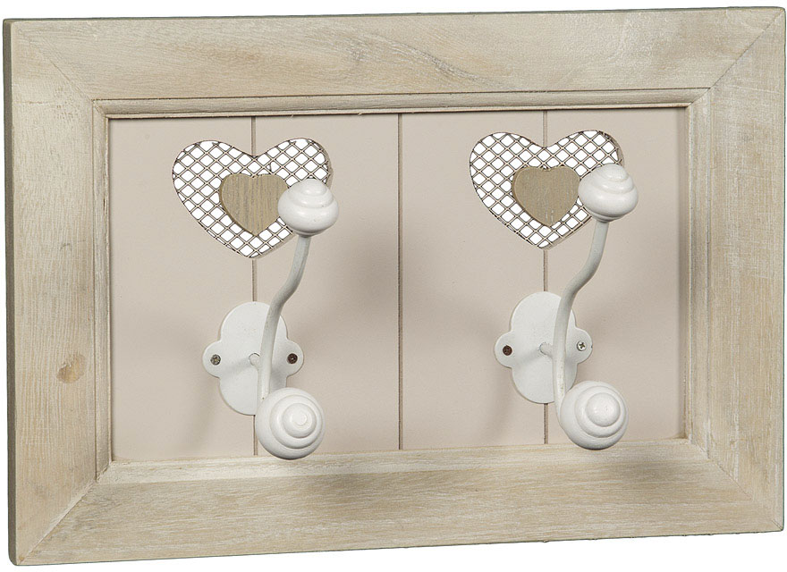 Ambiente Haus Garderobenhaken »Country Garderobe 2er Haken 33cm«, (1 St.) von Ambiente Haus