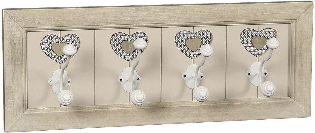 Ambiente Haus Garderobenhaken »Country Garderobe 4er Haken 58cm«, (1 St.) Ambiente Haus Garderobenhaken »Country Garderobe 4er Haken 58cm«, (1 St.) von Ambiente Haus
